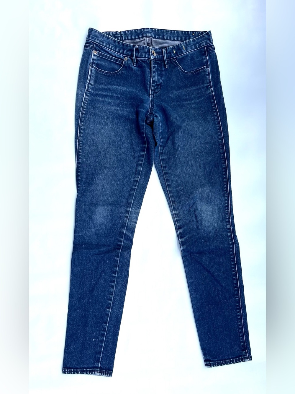 Madewell Skinny Low Rise Jeans Dark Wash Vintage Style Size 26 Y2K Era Aesthetic